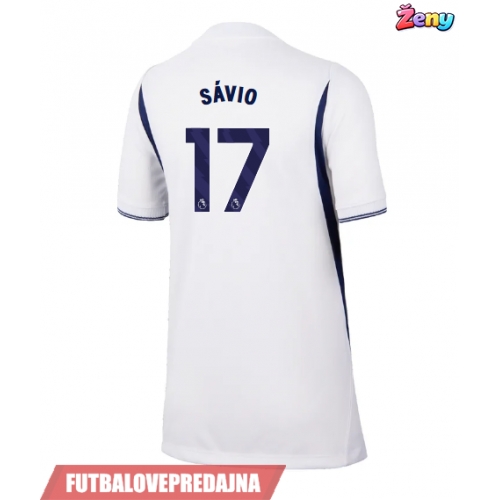 Lacne Ženy Futbalové dres Tottenham Hotspur Savio #17 2026-27 Krátky Rukáv - Domáci